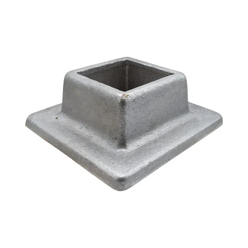 Aluminum Shoe. 1-5/8" Height, Fits 2" Square.